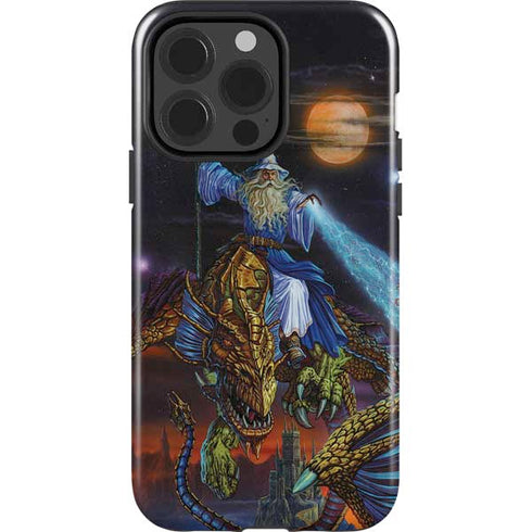 Twilight Tempest Wizard by Ed Beard Jr iPhone 15 Pro Impact Case